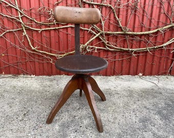 Vintage Werkstattstuhl