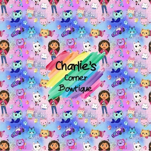 Dollhouse Seamless File, Cats playhouse, Digital Paper, File for Fabric Printing, Faux Leather Printing, Vinyl Printing