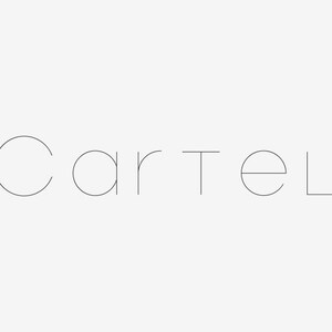 Cartel - Single-Stroke Font, .oft, .ttf - Ontworpen voor Laser, Waterjet, Pen Plotter, Mill, Router, Craft Cutter, Cricut, Silhouette
