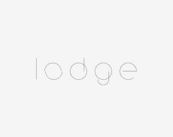 Lodge - Single-Stroke Font, .oft, .ttf - Designed for Laser, Waterjet, Pen Plotter, Mill, Router, Craft Cutter, Cricut, Silhouette