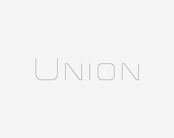 Union - Single-Stroke Font, .oft, .ttf - Designed for Laser, Waterjet, Pen Plotter, Mill, Router, Craft Cutter, Cricut, Silhouette