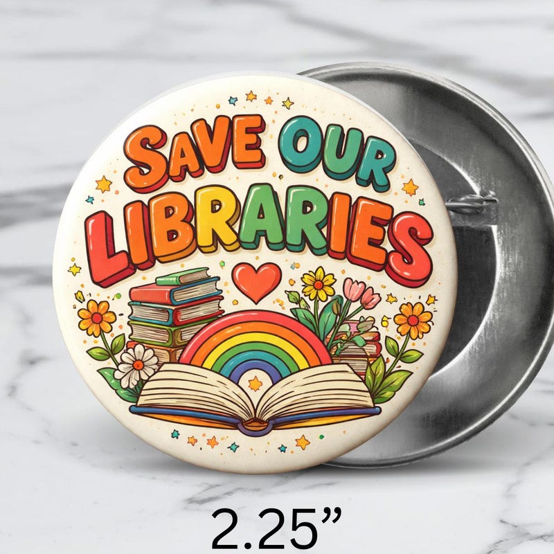 Button Library Books Library Buttons - Etsy