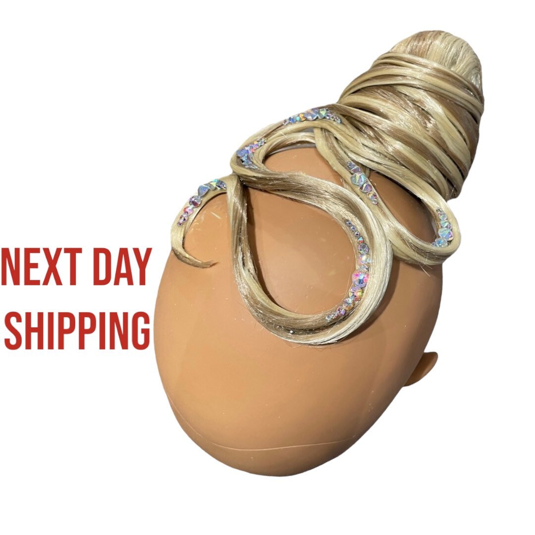 Ballroom Dance Hair Piece Chignon Hair Piece Dance Accessories Competition Hairstyle Costume