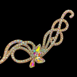 Dance hair jewelry, dance hair, hairpiece jewelry, ballroom hair jewelry, crystal headpiece, latin, smooth, ballroom accesorries