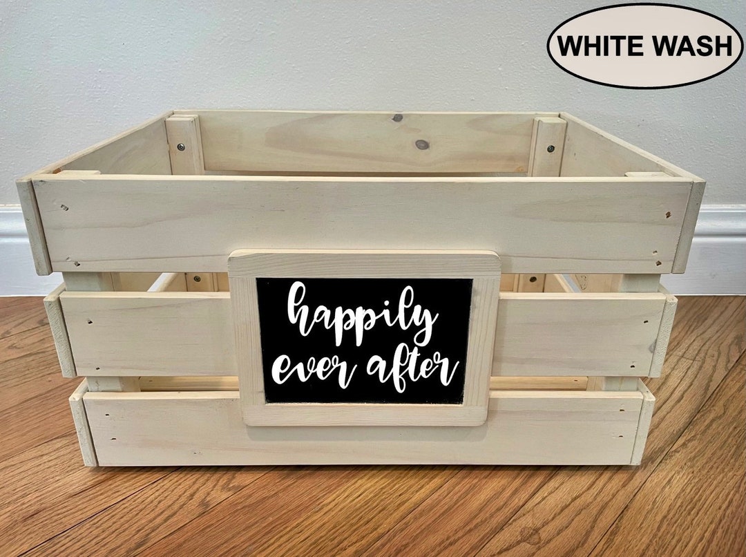 Large Wooden Crate Blanket Storage Nursery Room Decor Etsy