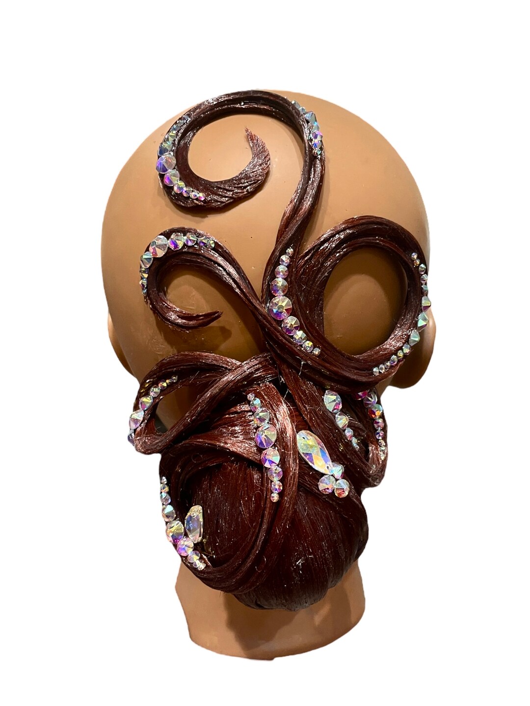 Ballroom Dance Hair Piece Chignon Hair Piece Dance Accessories Competition Hairstyle Costume