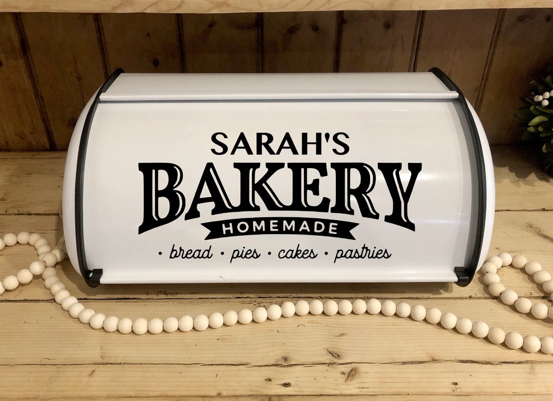 Metal Bread Box Farmhouse Kitchen Housewarming Gift Etsy