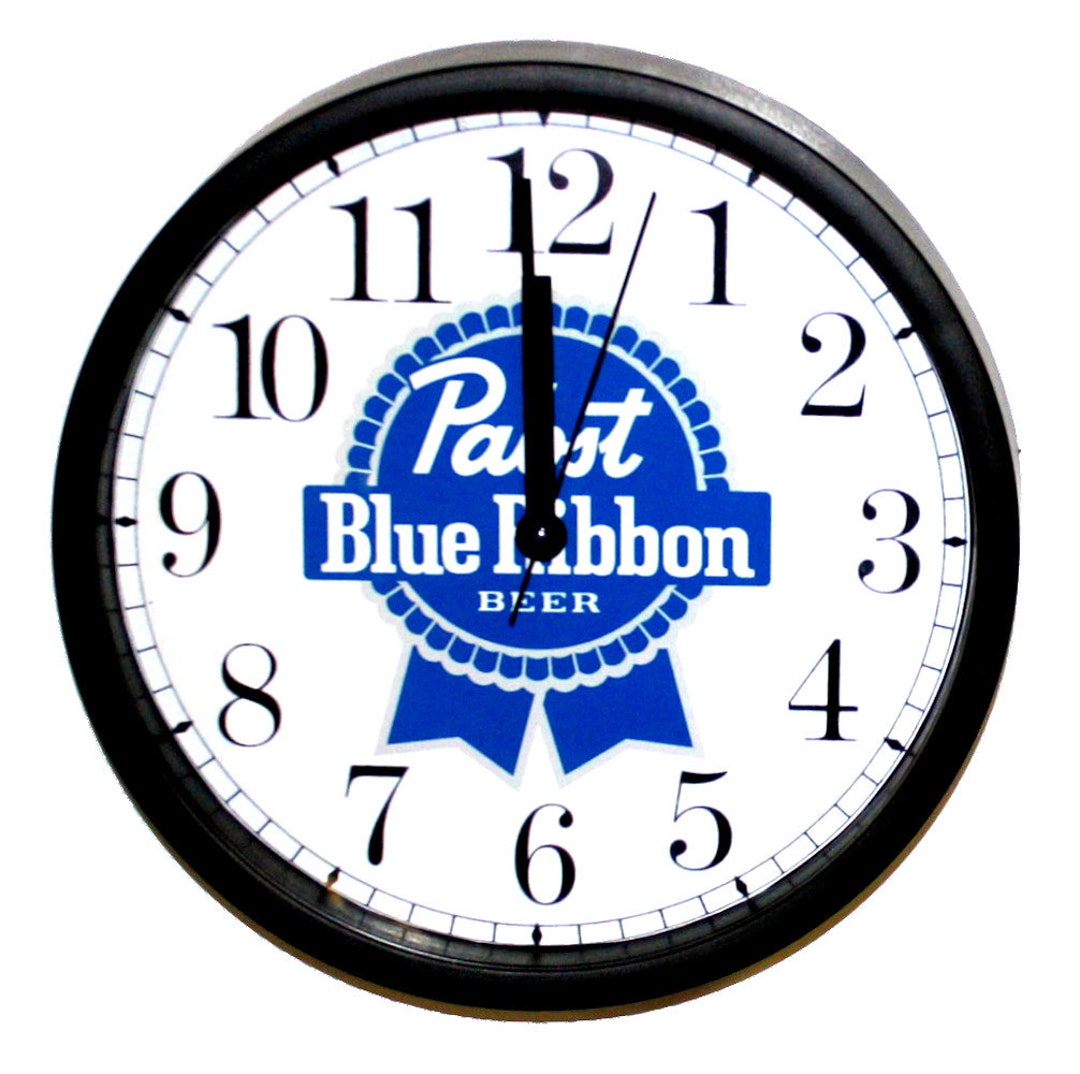 Pabst Round Clock - Etsy