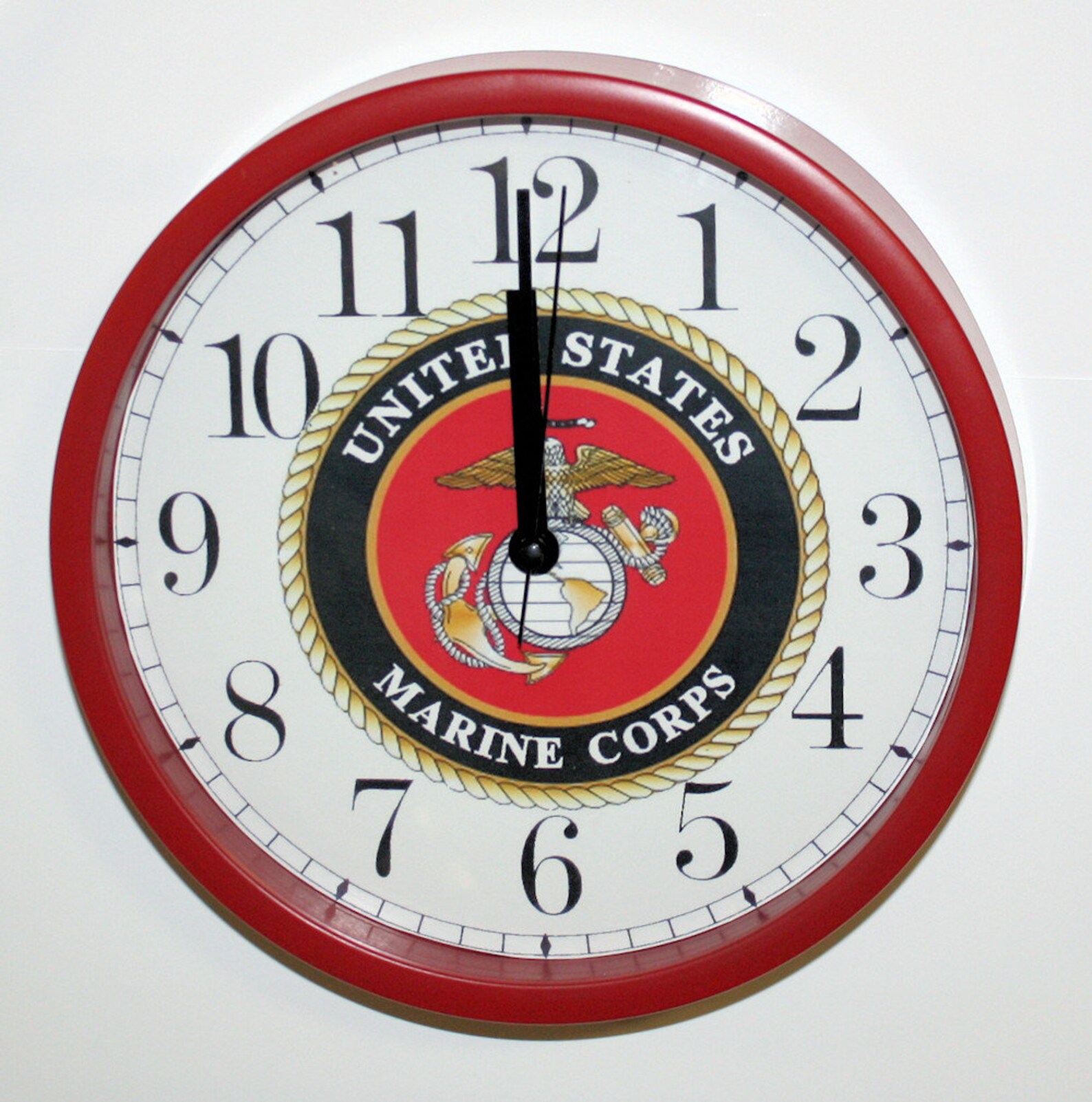 USMC Wall Clock Etsy