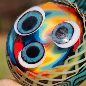 Psychedelic Eye Portal Glass Pendant
