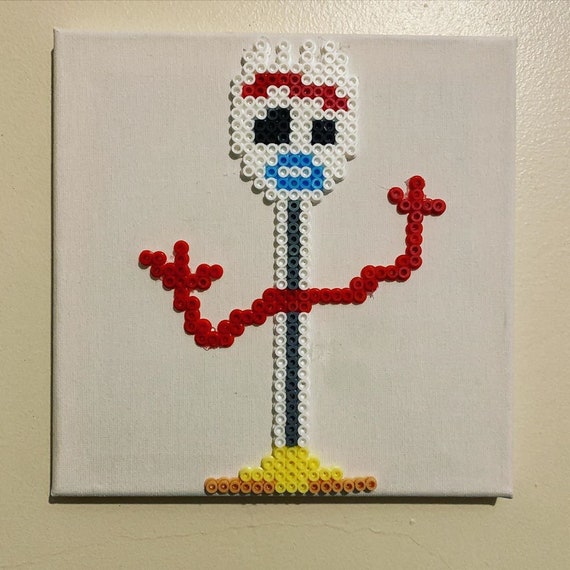 perler beads forky