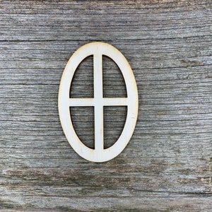 Wooden window, oval window,  fairy window, elf door window, doll house window, various sizes, for crafts , decoration, natural wood