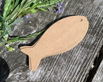 Wooden Nemo Fish 3 Mm Thick 100 Mm Long Shape Blank 