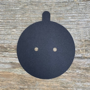 Funda protectora para velas en blanco, opción 2 mechas, papel negro, varios tamaños, cartón 300 g/m2