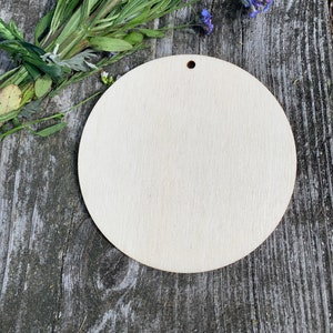 8 cm - 20 cm Etiquetas de madera en blanco, círculos, etiquetas redondas, sin pintar, decoración de regalo, decoupage, madera contrachapada, madera natural