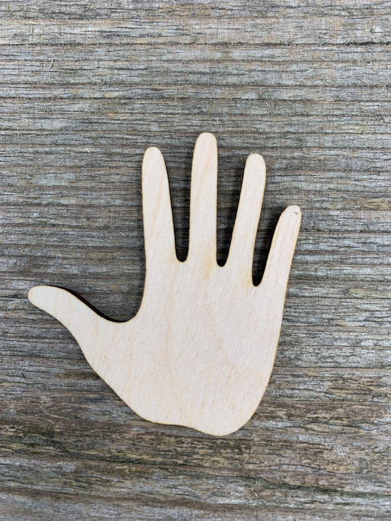 Wooden Hand Shape, Palm, Various Sizes, for Crafts , Decoration ...