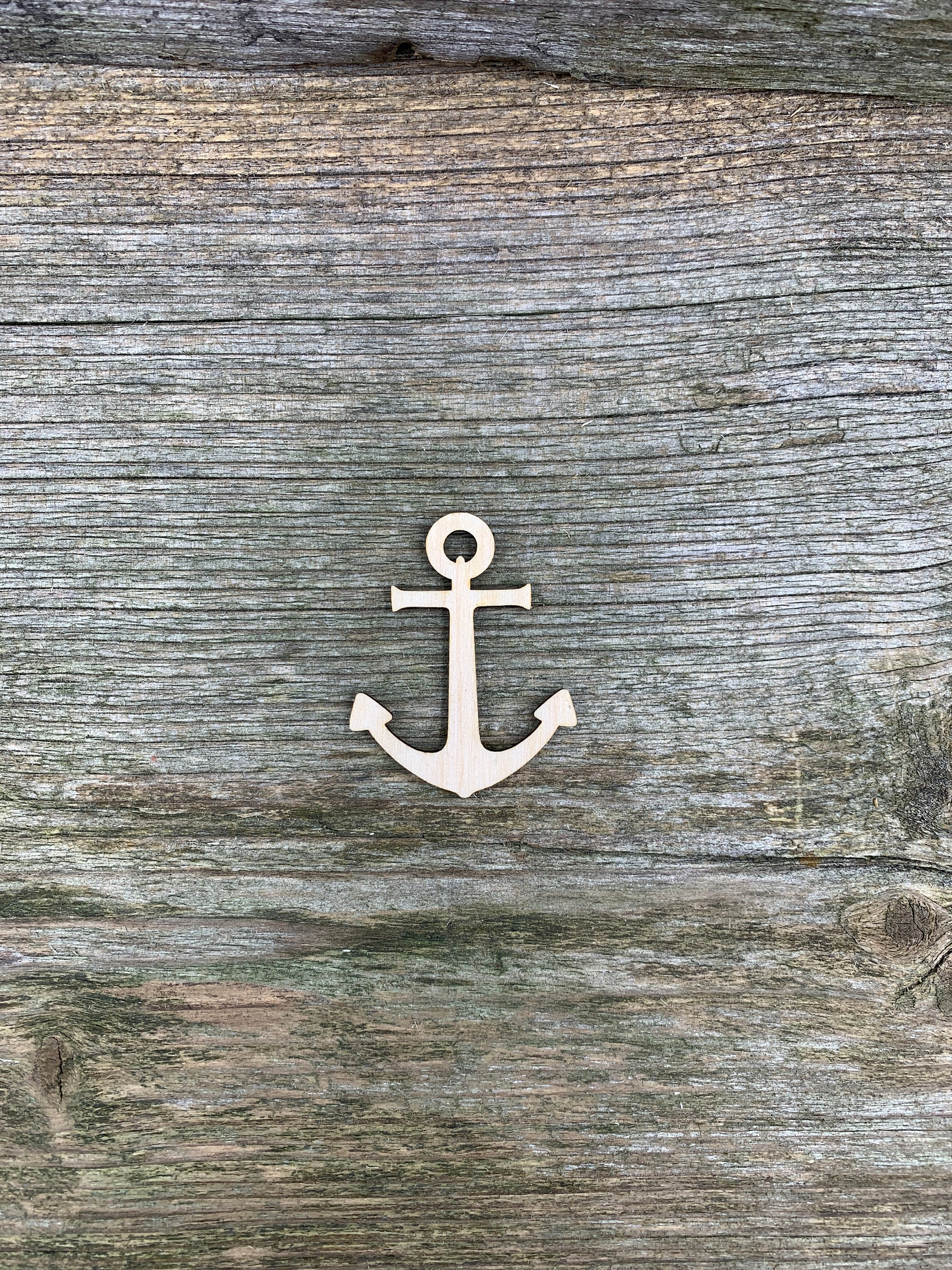 AWIZOM 12 Ancora In Legno Per Artigianato: Fai Da Te, Ritagli Nautici 30x25 Cm, Spessore 5 Mm - 4
