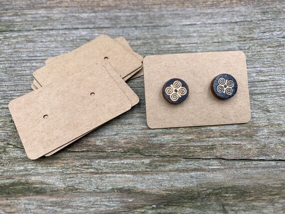 Cardboard on sale earring holders