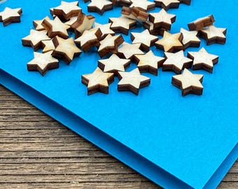 Etiquettes miniatures en bois : Contreplaqué de peuplier non peint, Cadeaux de mariage 1 cm