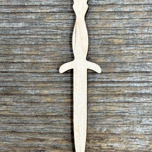 Forme de poignard en bois, épée, différentes tailles, pour l'artisanat, armurerie, arme médiévale, décoration, bois naturel