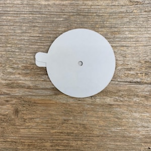 Funda para vela en blanco, cartulina gris oscuro, varios tamaños, cartón 300 g/m2