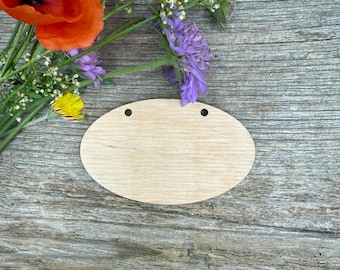 Placas ovais de madeira, blanks para artesanato, vários tamanhos, para artesanato, decoração, madeira natural