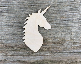 Licorne en bois, unipeg, pegacorn, différentes tailles, pour l’artisanat, la décoration, le bois naturel