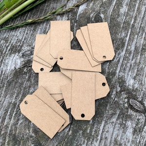 4 x 2 cm - Étiquettes en papier vierges, mini étiquettes, papier pour cartes écologiques, papier recyclé, rectangle, cadeaux de mariage, étiquettes de prix, étiquettes cadeaux, vintage