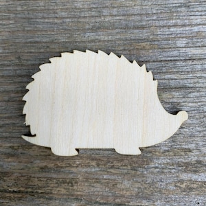 Houten egelvorm, verschillende maten, voor knutselen, wilde dieren, decoratie, natuurlijk hout