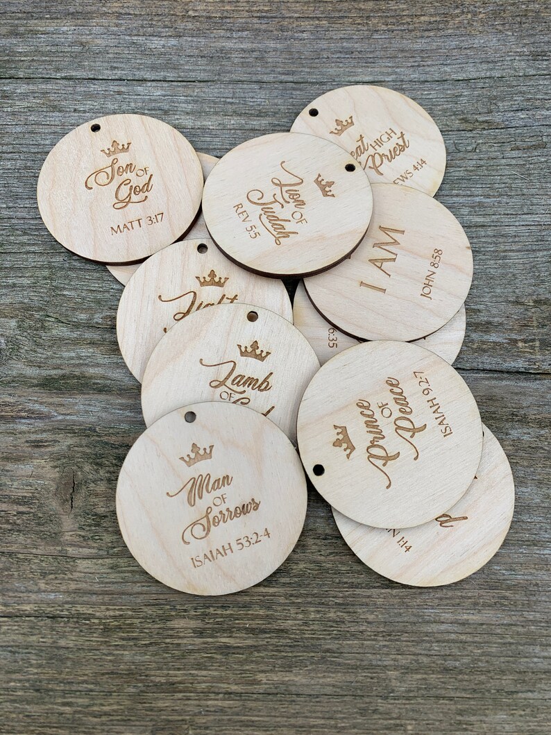 The Names of God Advent Calendar Wooden Number Tags Double Etsy The Names of God Advent Calendar Wooden Number Tags Double Etsy