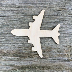 Forme d'avion en bois, différentes tailles, pour travaux manuels, décoration, bois naturel