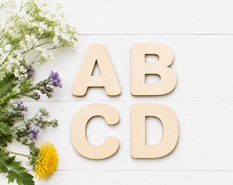 Birch Plywood Wooden Letters, Numbers & Symbols: Craft Shapes (2.5 cm - 30 cm)
