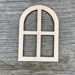 Birken Sperrholz Feenfenster: Puppenhausminiatur, Basteldekoration