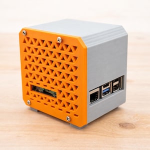 Carcasa para Raspberry Pi 5: carcasa para mini PC impresa en 3D, carcasa de escritorio ventilada de PLA.