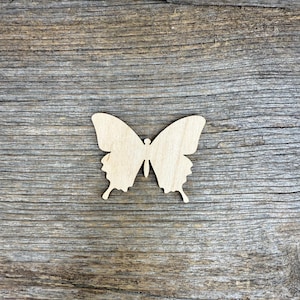 Drewniany motyl w kształcie motyla, różne rozmiary, do rękodzieła, dekoracji, naturalne drewno