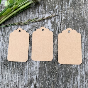 Etiquetas de papel en blanco, papel ecológico, papel reciclado, etiquetas de vieira, favores de boda, etiquetas de precio, vintage