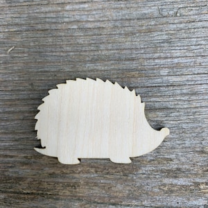 Forma di riccio in legno, varie misure, per artigianato, animali selvatici, decorazione, legno naturale