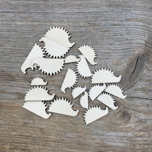 Ordine all'ingrosso, mini riccio di legno, 2 cm - 4 cm non verniciato, decorazione regalo, legno naturale, decoupage