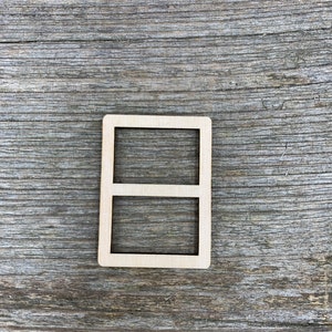 Wooden window, window frame,  fairy window, elf door window, doll house window, various sizes, for crafts , decoration, natural wood