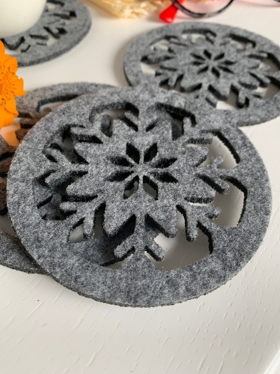 Felt christmas coasters Clearance