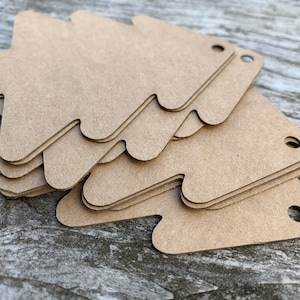 8cm x 7cm, etiquetas de papel en blanco, papel de tarjeta ecológica, papel reciclado, etiquetas de árbol de Navidad, etiquetas de precios, etiquetas de regalo, vintage