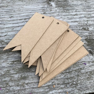 9 x 3,8 cm Etiquetas de papel en blanco, etiqueta de cola de golondrina, papel de tarjeta ecológica, papel reciclado, favores de boda, etiquetas de precio, etiquetas de regalo, vintage