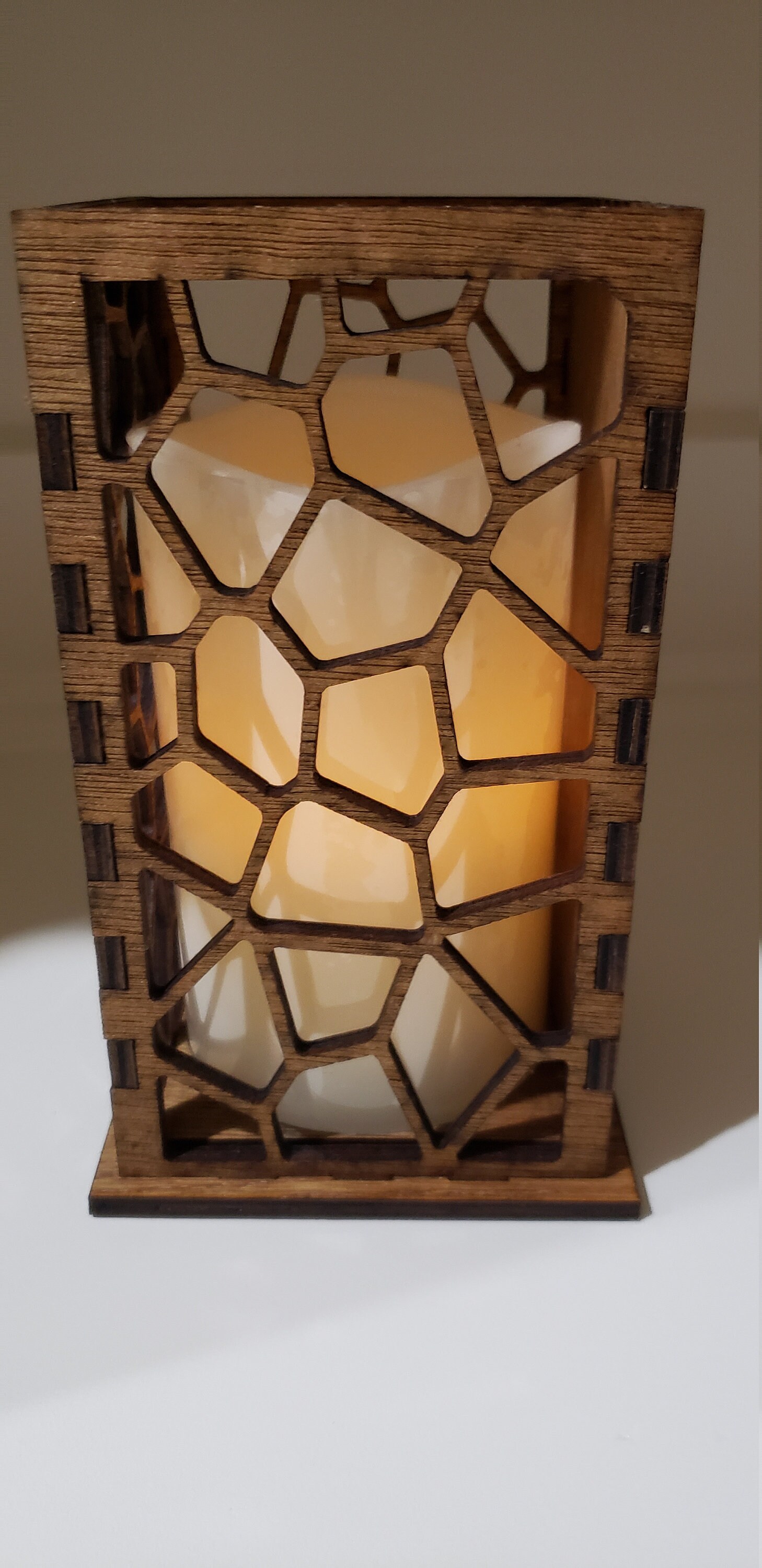 Engraved and Laser Cut Candle Holder & Candle Etsy
