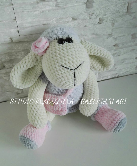 Items Similar To Lamb Sara Amigurumi Mascot Cuddly On Etsy