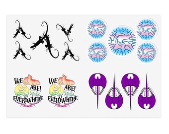 biology lgbt pride sticker sheet: miscellaneous