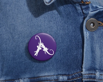 lesbian pride whiptail lizard lambda buttons