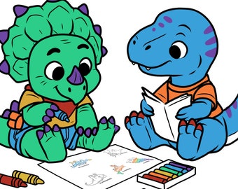 Dinosaur Chart for kids: printable toy and teaching tool