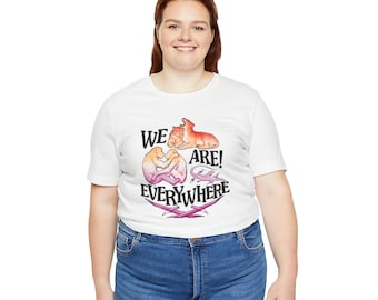 we are everywhere: lesbian animals pride tee ver 2