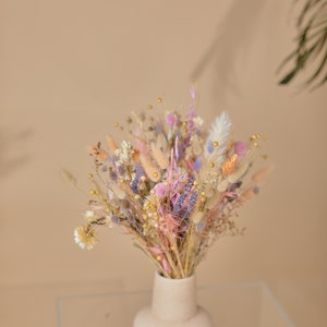 Pastel wildflower boho bouquet / pink and purple bridal bouquet / pride bouquet image 7