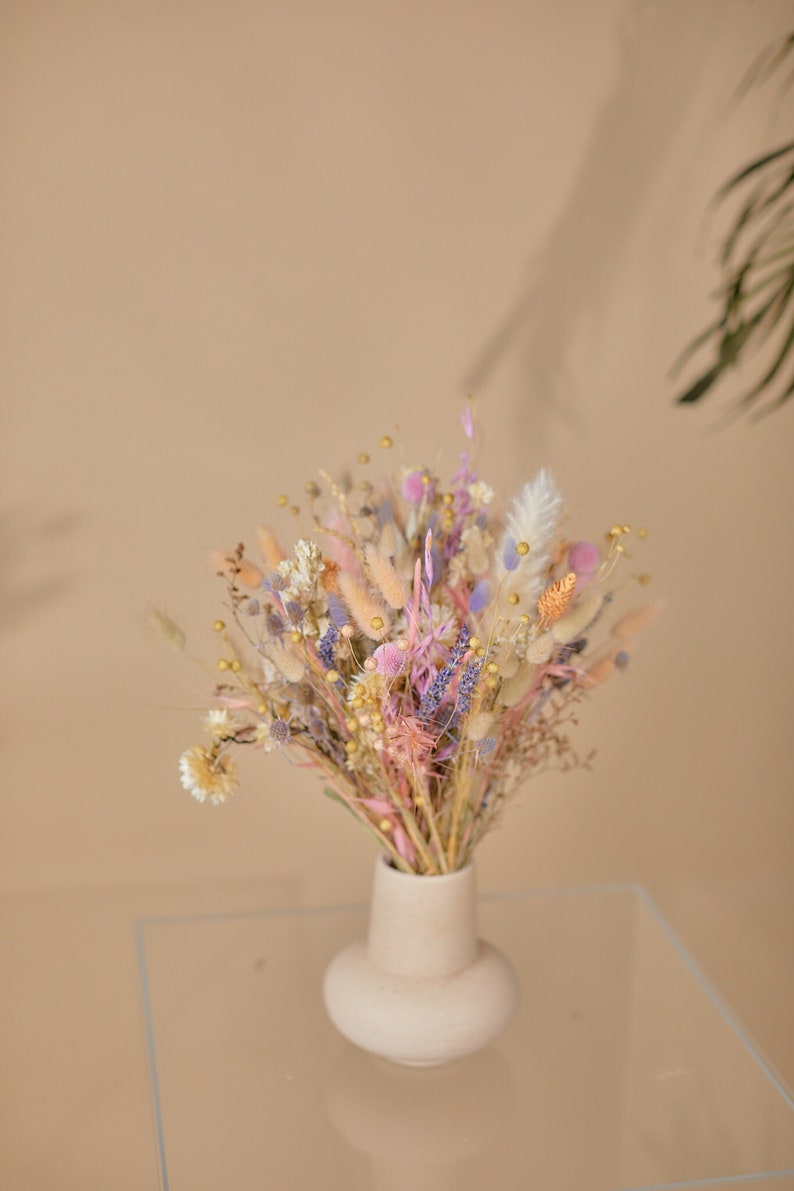 Pastel wildflower boho bouquet / pink and purple bridal bouquet / pride bouquet image 7